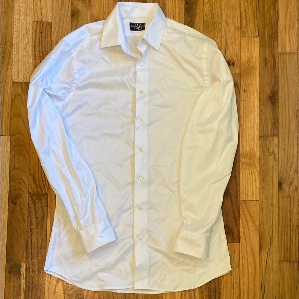 White Tailored Dress Shirt Long Sleeves